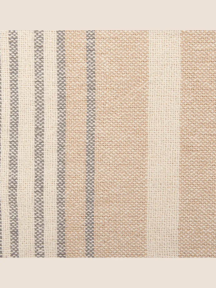 Kuscheldecke YARSELI in Beige/Weiß/Schwarz - (W) 130 x (H) 1 x (L) 170 cm