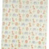 Kuscheldecke "Zoo" in Beige/ Bunt - (L)90 x (B)75 cm