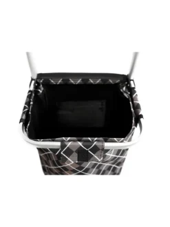 40L Einkaufstrolley aus Alu in Braun