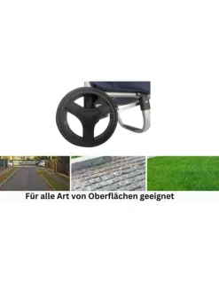 40L Einkaufswagen Trolley in Schwarz