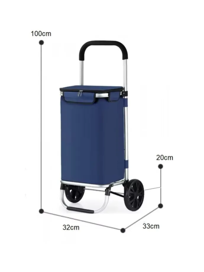 40L Einkaufswagen Trolley in Blau