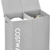 105L Wäschekorb in Grau