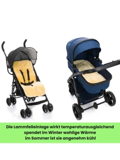 Lammfelleinlage 73x33 Exklusiv in Natur