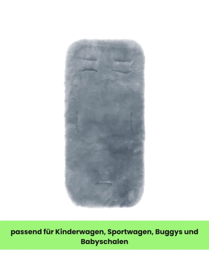 Lammfelleinlage 73x33 Exklusiv in Grau