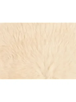 Lammfell-Sitzauflage in Weiß