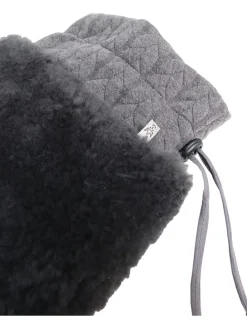 Lammfell-Wärmflasche in Anthrazit - 2 l