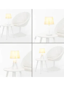 Lampenschirm Ø 19.5 x (H)14 cm in Ecru