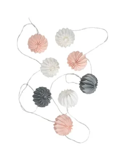 Lampions-Lichterkette HANAMI LED 6er-Set in Grau