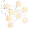 Lampions-Lichterkette HANAMI LED 6er-Set in Weiß