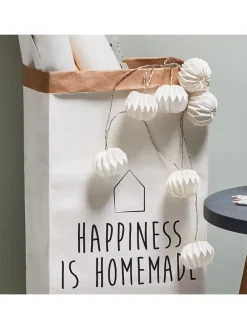 Lampions-Lichterkette HANAMI LED 6er-Set in Weiß