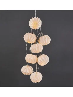 Lampions-Lichterkette HANAMI LED 6er-Set in Weiß