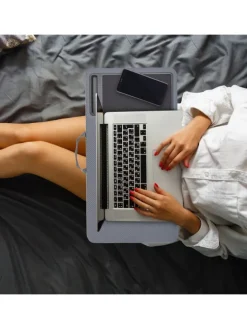 Laptopkissen in Grau