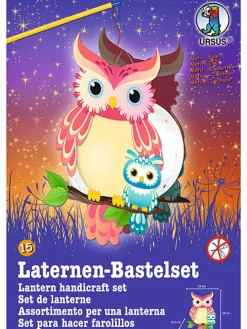 Laternen-Bastelset "Easy Line - Eule" in Bunt