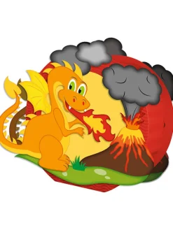 Laternen-Bastelset "Easy Line - Feuerdrache" in Bunt
