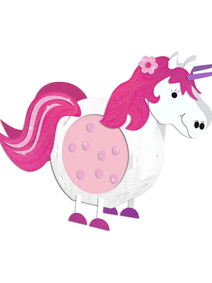 Laternen-Bastelset "Einhorn" in Bunt