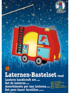 Laternen-Bastelset "Feuerwehr" in Bunt