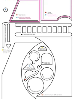 Laternen-Bastelset "Feuerwehr" in Bunt