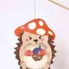 Laternen-Bastelset "Hedgehog" in Beige/ Braun/ Rot - ab 5 Jahren