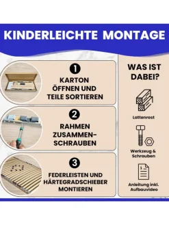 Lattenrost BASIC starr - nicht verstellbar in Natur