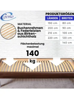 Lattenrost BASIC starr - nicht verstellbar in Natur