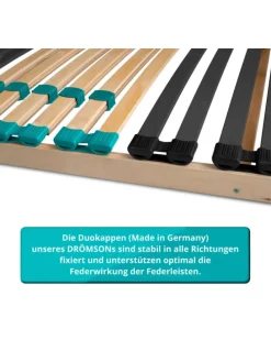 Lattenrost Drömson, Kopfteil verstellbar in Natur