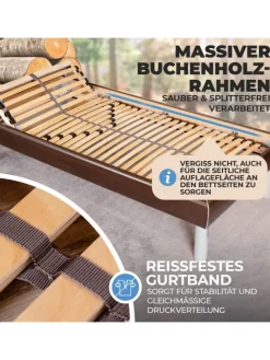 Lattenrost ERGO K 70x200 verstellbar in Natur