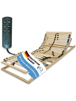 Lattenrost Ergo mit Motor, Kopf- und Fußteil elektrisch verstellbar in Natur