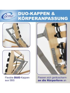 Lattenrost Ergo mit Motor, Kopf- und Fußteil elektrisch verstellbar in Natur