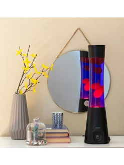 Lavalampe mit Lautsprecher in Schwarz - (H)42 x Ø 10,7 cm