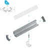 LED Aluminium Eckprofil PD-C 1 Meter Aluprofil Leiste Silber in Silber