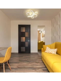 Led Deckenleuchte in Weiß 26W Modern 3000K Warmweiß Kreatives L 26cm