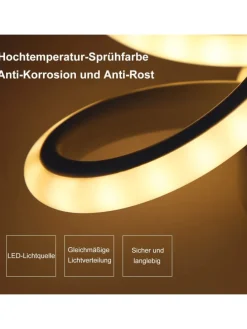 Led Deckenleuchte in Weiß 26W Modern 3000K Warmweiß Kreatives L 26cm