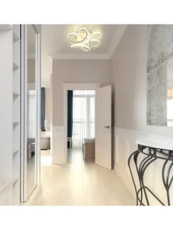 Led Deckenleuchte in Weiß 26W Modern 3000K Warmweiß Kreatives L 26cm