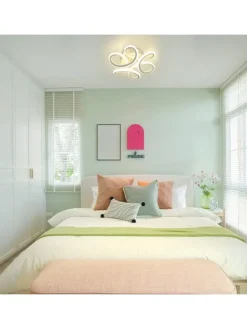 Led Deckenleuchte in Weiß 26W Modern 3000K Warmweiß Kreatives L 26cm