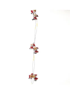 LED Deko Lichterkette Nikolaus 20LED mit Timer L: 1,9m in rot, weiß