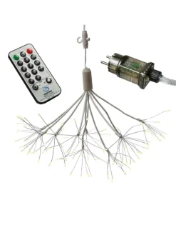 LED Feuerwerk Leuchtstern Firework mit Fernb. D: 25cm in weiß