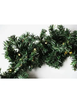 LED Girlande mit integrierter Lichterkette mit Timerfunktion in Grün