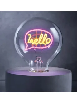 LED Glühlampe BRIGHT LIGHT Hello in Pink