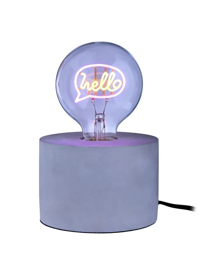 LED Glühlampe BRIGHT LIGHT Hello in Pink