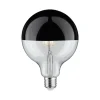 LED Globe 6,5 Watt E27 Kopfspiegel Schwarzchrom Warmweiß F