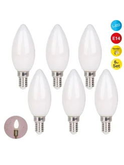 LED Leuchtmittel "DAFFY" in weiß - (L)3.5 cm x (B)3.5 cm x (H)10.2 cm - EEK F