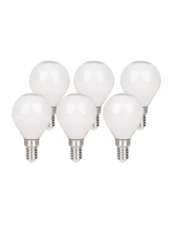 LED Leuchtmittel "DAFFY" in weiß - (L)4.5 cm x (B)4.5 cm x (H)7.7 cm - EEK F