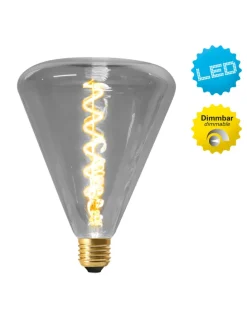LED Leuchtmittel "DILLY" in grau - (L)14.5 cm x (B)14.5 cm x (H)19 cm - EEK G