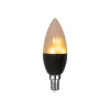 LED Leuchtmittel ,Flame', E14, schwarz, flackernd, 0,8-1,2W, 2lm, warm