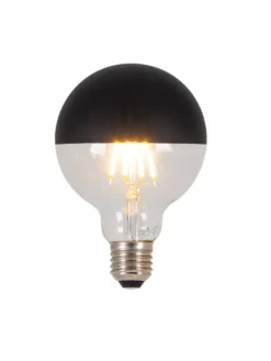 LED Leuchtmittel "TOMY" in schwarz - (L)9.5 cm x (B)9.5 cm x (H)13.5 cm - EEK F