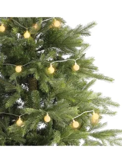 LED Lichterkette Berry/Cherry 60 XL Kugeln bernstein L: 9m in weiß