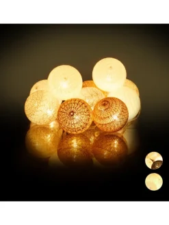 LED Lichterkette in Weiß/Grau/Braun (L)160 cm