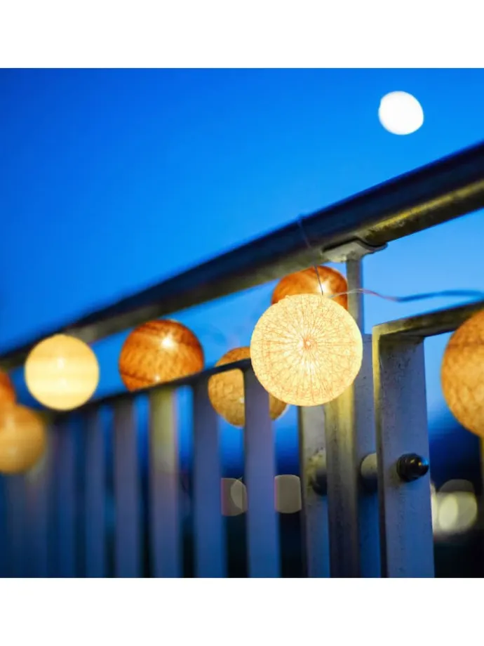 LED Lichterkette in Weiß/Grau/Braun (L)160 cm