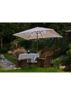 LED Lichterkette 4,80m 24 Lichter Partylichterkette in Bunt