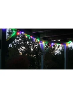 LED Lichterkette 4,80m 24 Lichter Partylichterkette in Bunt